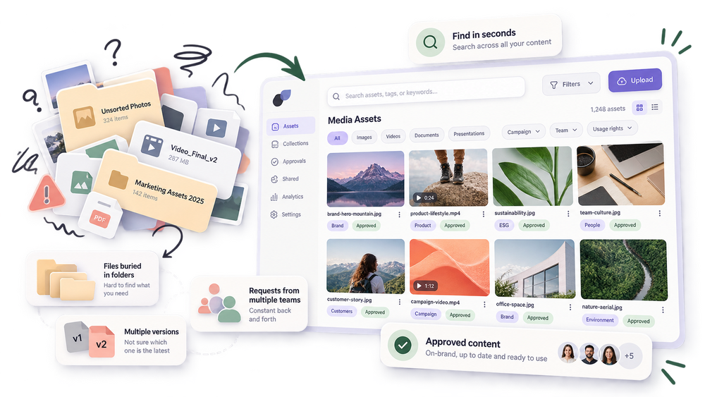 organising images and videos with DAM