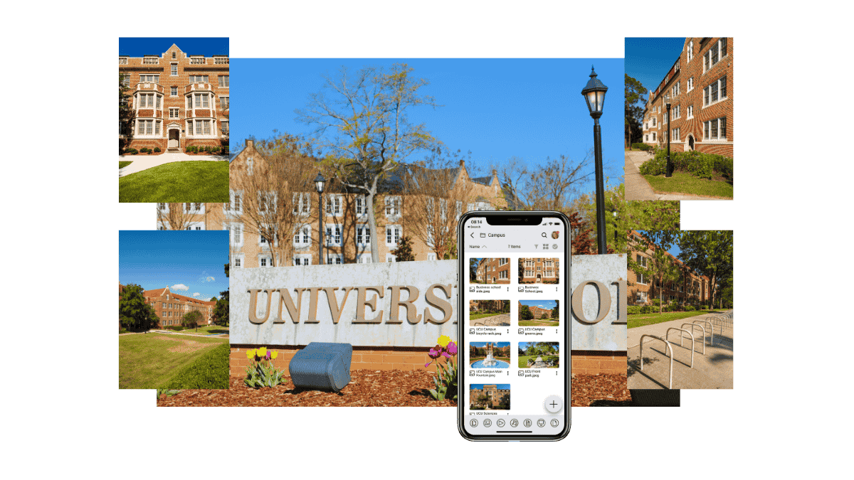 Education screens with mobile